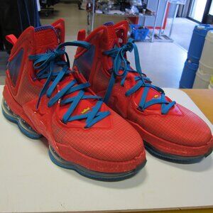 Nike Lebron 19 King Crown Mens 13.5 Siren Red/Laser Blue/Psych Purple CZ0203-600